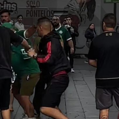 Torcedores de Palmeiras e Flamengo brigam em Lima antes da final da Libertadores