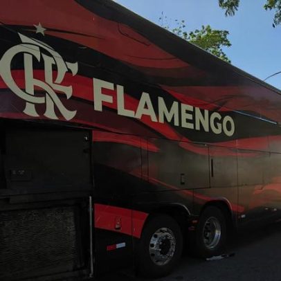AeroFla termina em confusão e ônibus do Flamengo é danificado