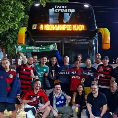 Torcida do Palmeiras muda rotina e comenta titulares em paz com flamenguistas