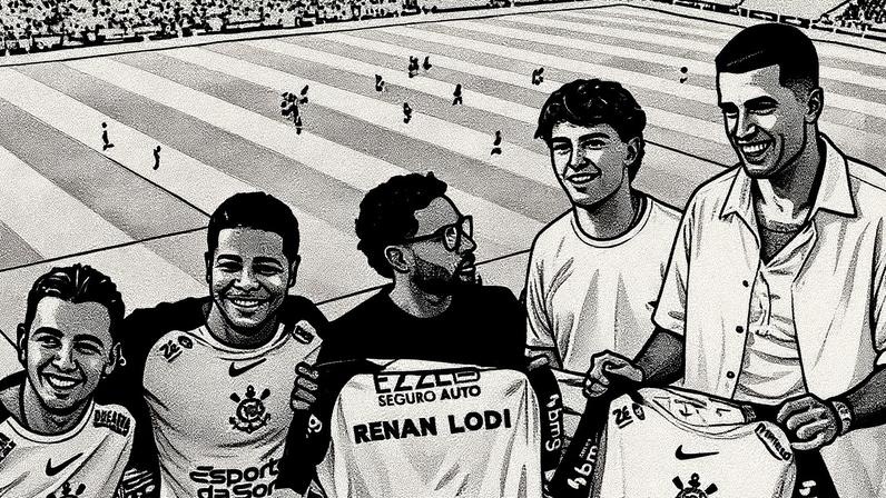 Ex-Barcelona e cria do Terrão prestigiam o Corinthians em Itaquera