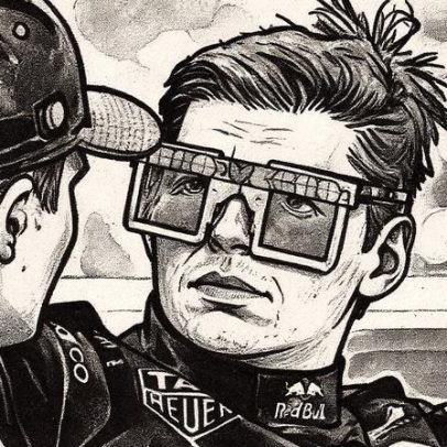 Verstappen faz pose de As Branquelas com Terry Crews entenda