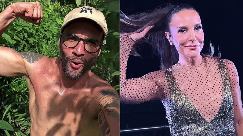 Sem camiseta, Daniel Cady, ex de Ivete mostra músculos ao reaparecer depois de separação — Foto: Reprodução/Instagram