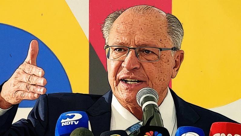 Vice Presidente da República Geraldo Alckmin durante Entrevista coletiva no Palácio do Planalto em Brasília. Foto : Cadu Gomes/VPR