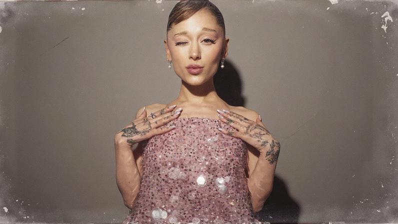 Ariana Grande wears custom Balenciaga for the Singapore premiere of “Wicked: For Good.”