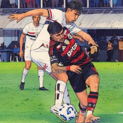 Flamengo e São Paulo empatam após nova expulsão de Plata