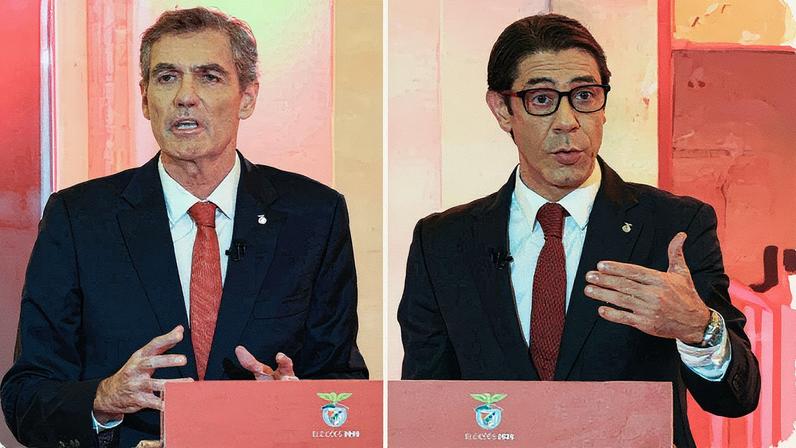 João Noronha Lopes e Rui Costa durante o debate - Foto: SL Benfica