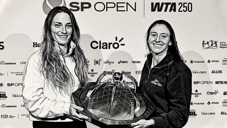Timea Babos e Luísa Stefani (Foto: João Pires/Fotojump)