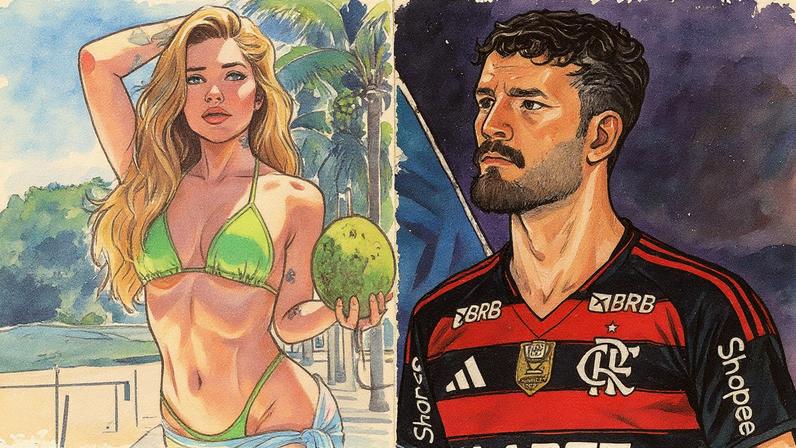 Karoline Lima e Léo Pereira — Foto: Reprodução/Instagram