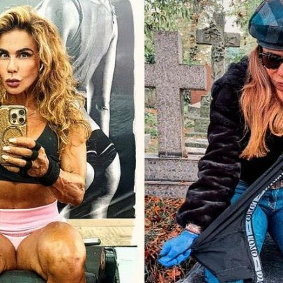 Vovó fitness enterra cuecas de ex-namorados em cemitério de Londres