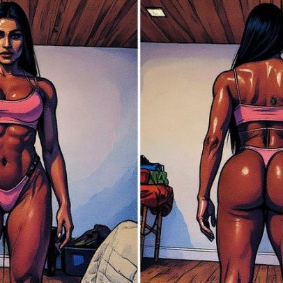 Gracyanne Barbosa rebate comentário e mostra perna lesionada fina