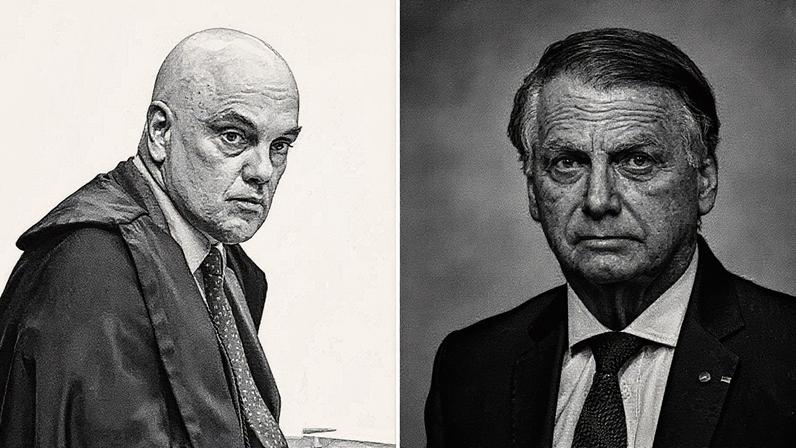 Moraes apontou possível risco de fuga devido à aglomeração por conta de vigília convocada por Flávio Bolsonaro (Foto: Rosinei Coutinho e Ton Molina/STF)