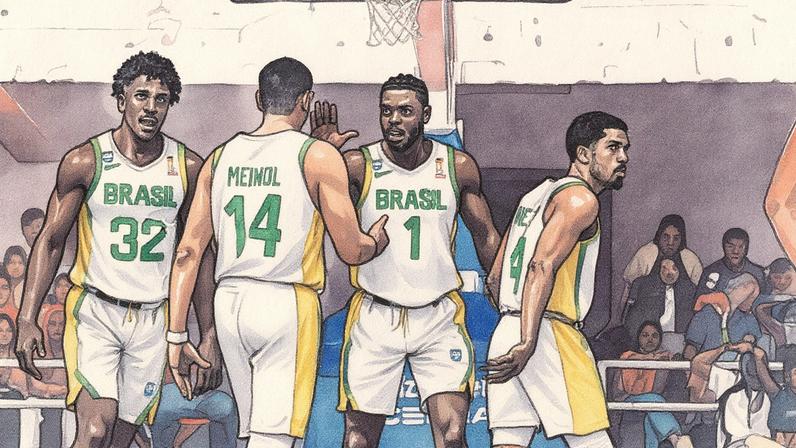 Seleção brasileira de basquete disputa eliminatórias da Copa do Mundo (Foto: Divulgação/ FIBA)