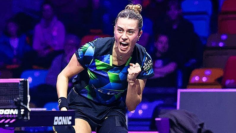 Bruna Takahashi, na estreia do WTT Champions de Frankfurt (Foto: Divulgação/ WTT)