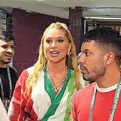Virgínia participa de ensaio da Grande Rio