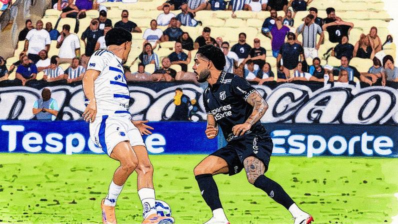 Partida entre Ceará e Cruzeiro, pelo Brasileirão (Foto: Jonathan Feitosa De Sousa/W9 Press/Gazeta Press)