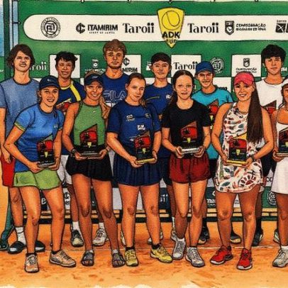 Carlos Lino e Clara Coura ficam vice-campeões na Copa Santa Catarina em Itajaí