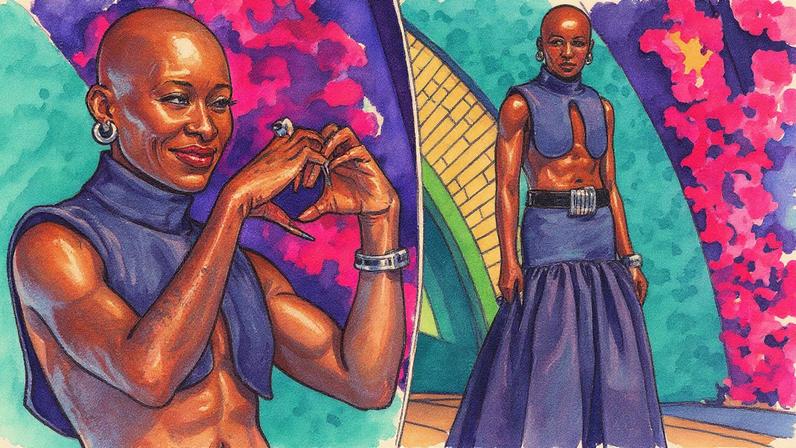 Cynthia Erivo bared her abs in a custom Jean Paul Gaultier crop top at the “Wicked: For Good” world premiere in São Paulo, Brazil, on Tuesday. LEOFRANCO / BACKGRID