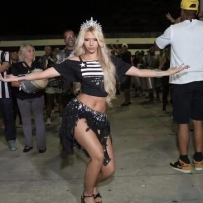 Cantora Wenny, irmã de Lexa, brilha no primeiro ensaio como rainha de bateria