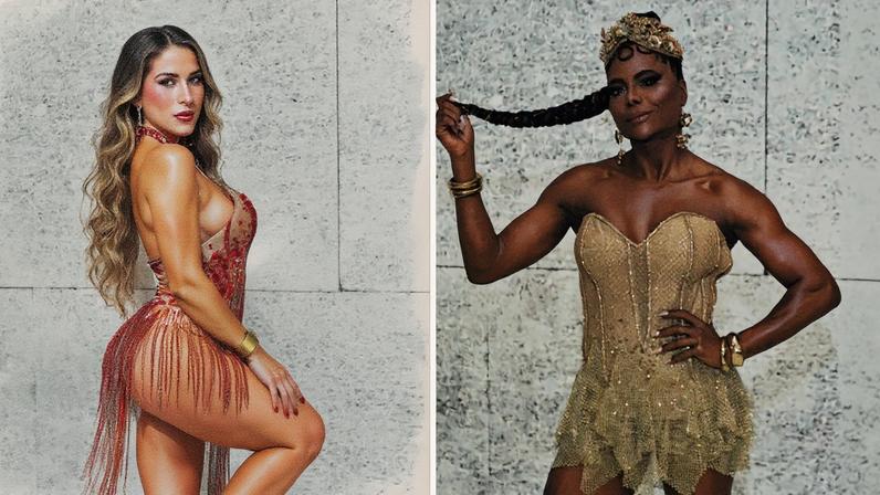 Tati Minerato e Adriana Bombom — Foto: Thiago Mattos/ Brazilnews