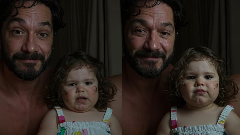 Lua, filha de Eliezer e Viih Tube, faz pedido inusitado ao pai e ele reage — Foto: Reprodução/Instagram