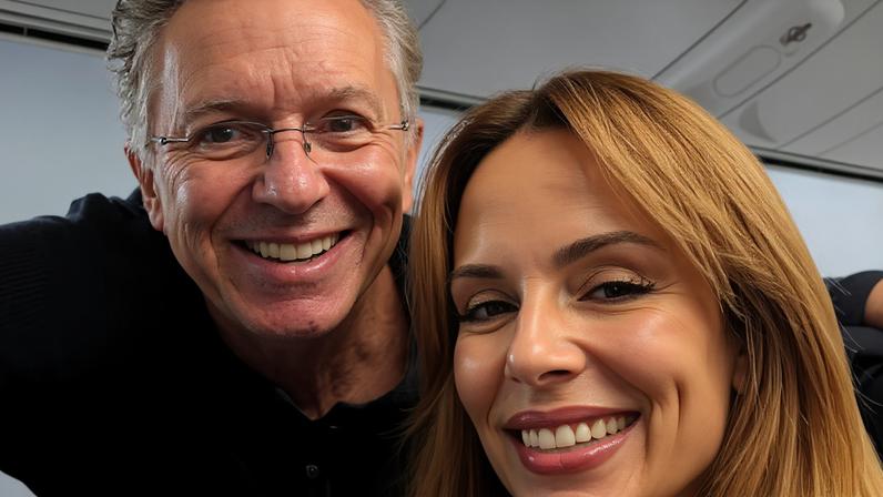 Ana Furtado e Boninho curtem viagem especial e apresentadora se declara — Foto: Reprodução/Instagram