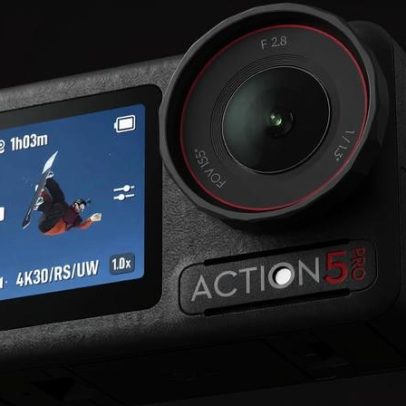 DJI Libera Osmo Action 5 Pro; câmera rival da GoPro atinge mínimo histórico