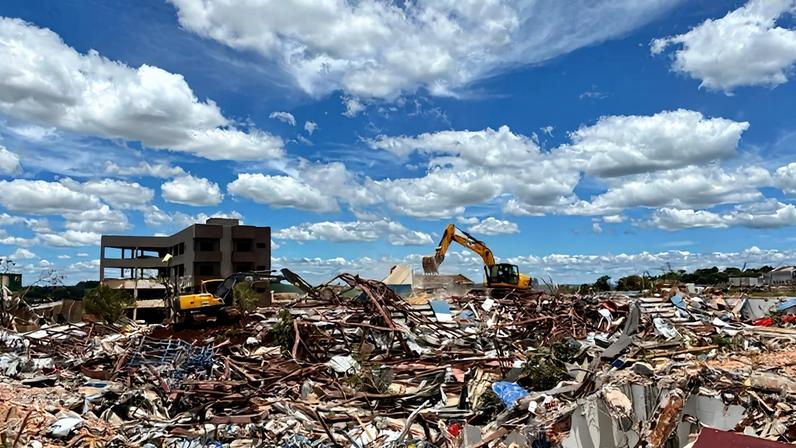 Rio Bonito do Iguaçu enfrenta a reconstrução após um tornado devastador - Foto: Divulgação/MIDR