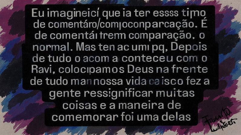 Eliezer rebate crítica sobre festa “mais simples” de Ravi — Foto: Reprodução/ Instagram