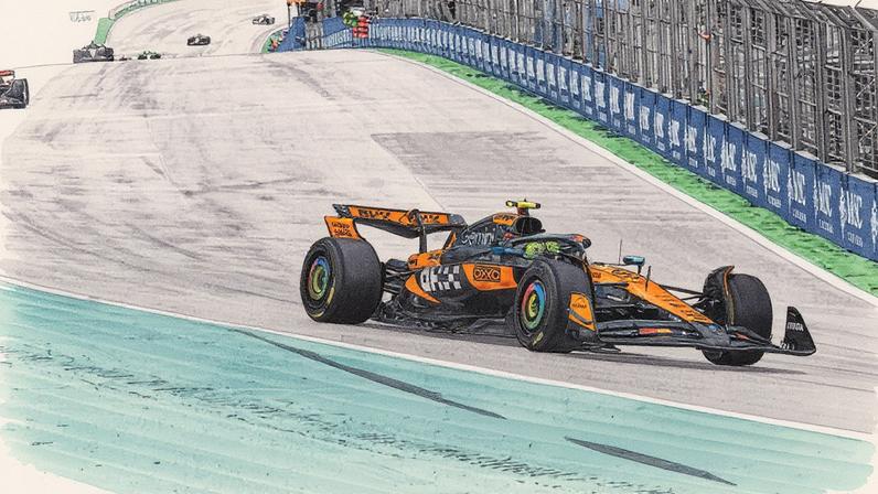 Lando Norris, na corrida 'sprint' do Grande Prémio de São Paulo - Foto: IMAGO