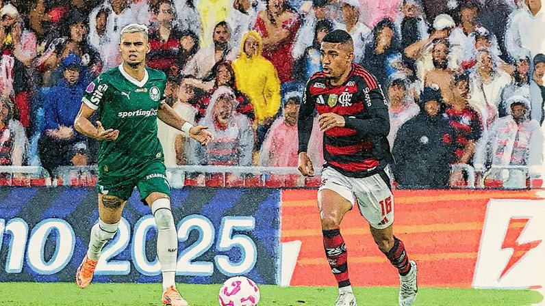 Flamengo e Palmeiras disputam o título do Brasileirão 2025 (Foto: Thiago Ribeiro/AGIF/Gazeta Press)