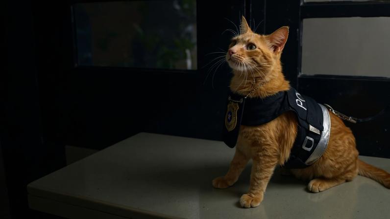 O gatinho B.O., apelidado de Delegato, ganhou presença na delegacia e nas redes sociais