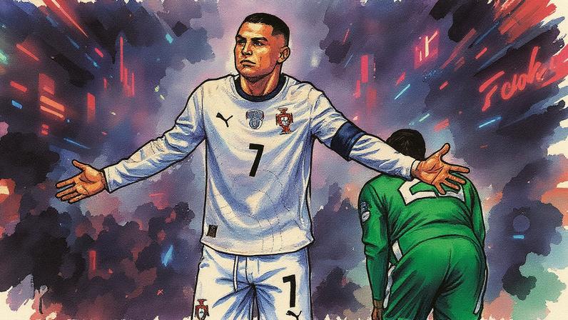 1 de 1 Cristiano Ronaldo é expulso em Irlanda x Portugal — Foto: Getty Images