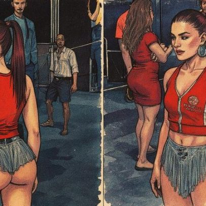 Gkay impressiona com look revelador em ensaio do Salgueiro