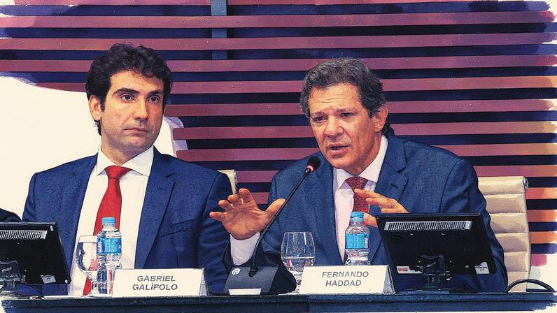 Haddad e o presidente do BC, Gabriel Galípolo. Copom manteve taxa de juros em 15% ao ano. (Foto: Rovena Rosa/Agência Brasil)