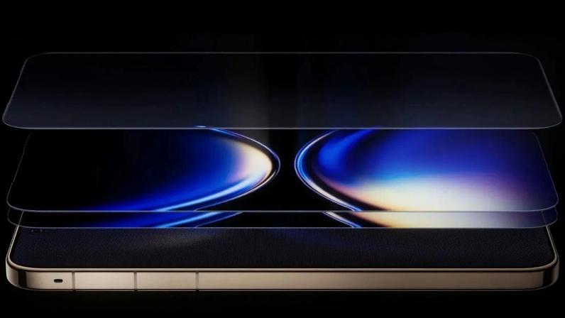 The screen uses dual-layer OLED tech to achieve the effect.