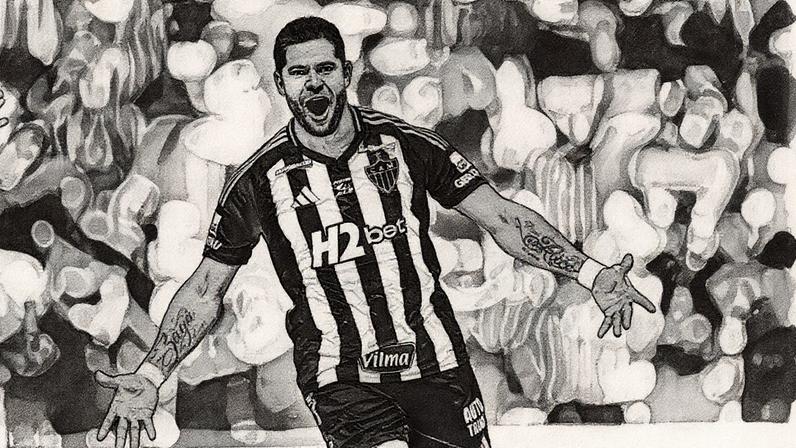 Hulk 500 gols (Foto: Pedro Souza / Atlético)