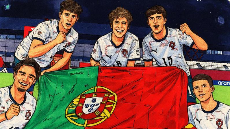 Jogadores da seleção sub-17 de Portugal (Foto: Divulgação/ FC Porto)