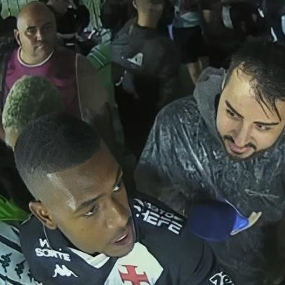 Rayan comenta ao vivo condições de jogo no Vasco x Internacional