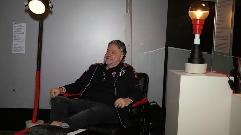 Presidente do São Paulo Julio Casares em coletiva no MorumBis. (Divulgação/São Paulo FC)