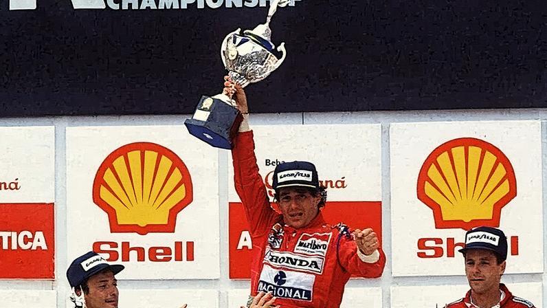 Ayrton Senna no GP do Brasil em 1991 (Foto: Divulgação)