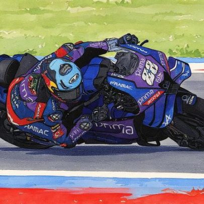 Miguel Oliveira em ação na penúltima corrida da temporada no GP de Portugal ao vivo