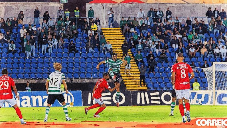 Hjulmand decide jogo entre Santa Clara e Sporting na Liga Portugal Betclic — FOTO: Nuno Gomes