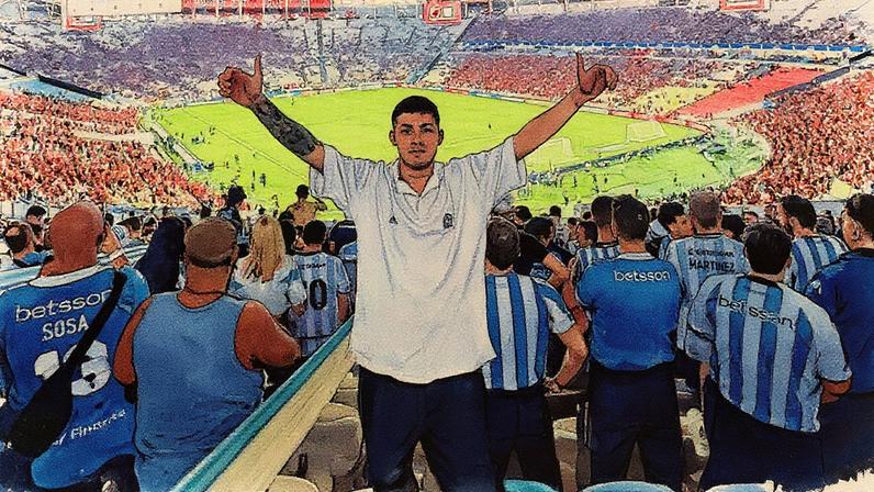 Saiu com 40€ no bolso, uma rifa e fez milhares de quilómetros... à boleia: o adepto argentino nomeado para o 'The Best'