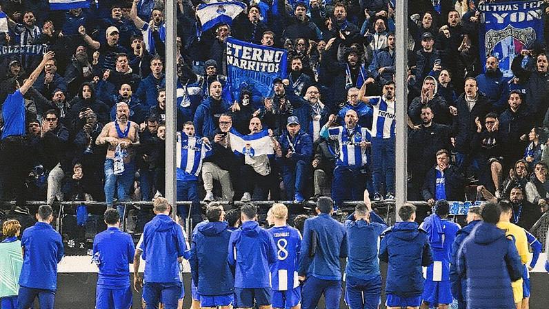 FC Porto teve forte apoio na Holanda, em casa do Utrecht