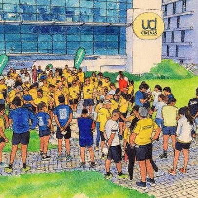 Quase 150 atletas pintam as ruas de Lisboa no treino inaugural