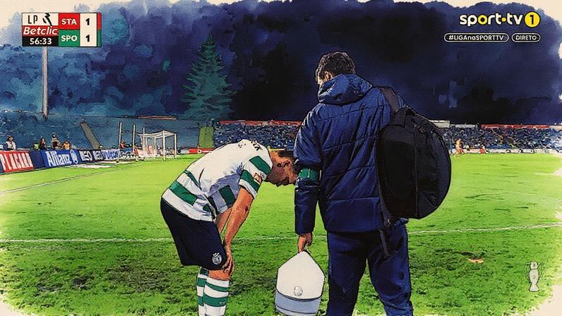 Pote lesionou-se no Santa Clara-Sporting