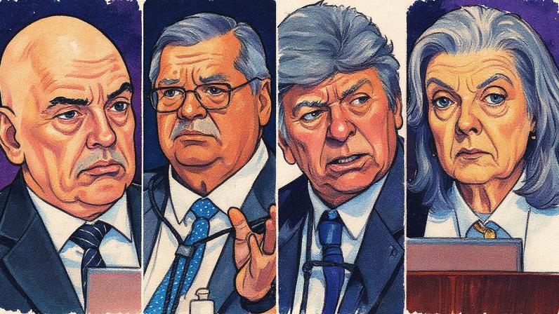 A maioria dos ministros do STF professam a religião católica. Foto: Montagem reprodução STF