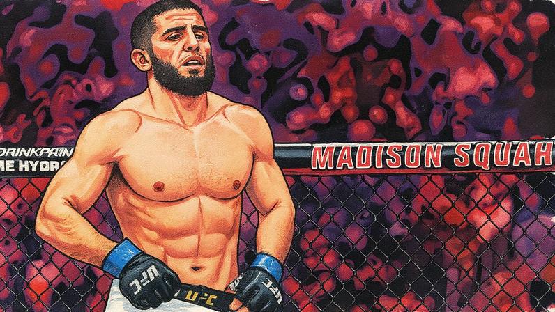 Islam Makhachev vence Jack Della Maddalena no UFC 322 (Foto: Ishika Samant/Getty Images/AFP)