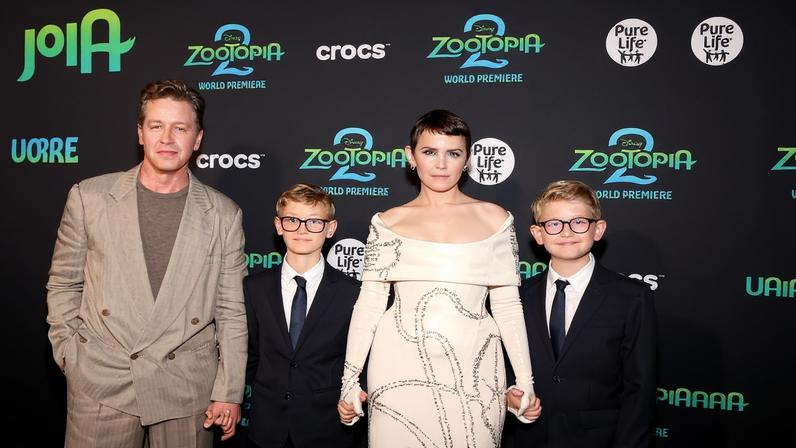 Ginnifer Goodwin and Josh Dallas’ two sons attended the “Zootopia 2” premiere. Getty Images for Disney
