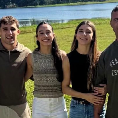 Joana Prado e Vitor Belfort divulgam reencontro com os três filhos